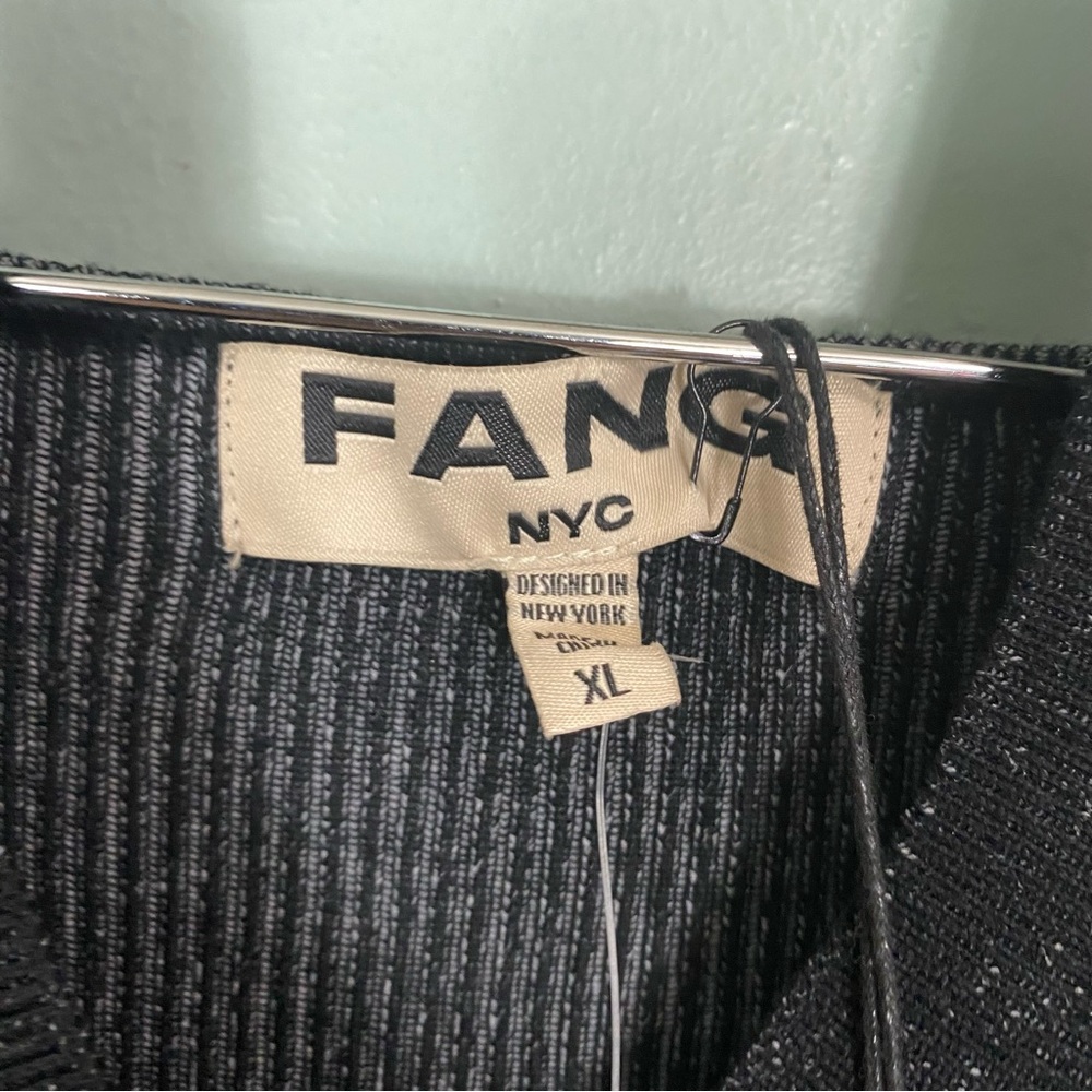 Urban Outfitters FANG NYC Paracord Long Sleeve‎ Black XL Halter Grommets - Picture 3 of 6